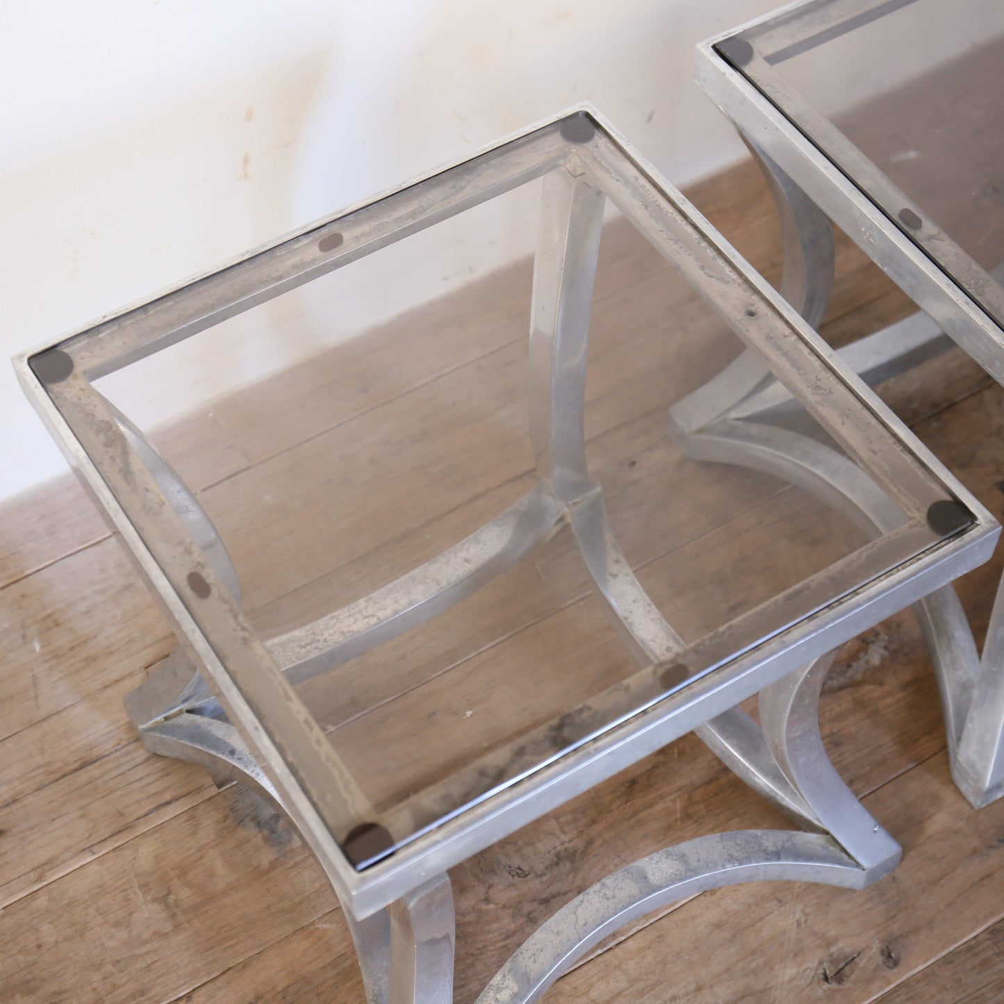 ヴィンテージガラスサイドテーブル 202603076