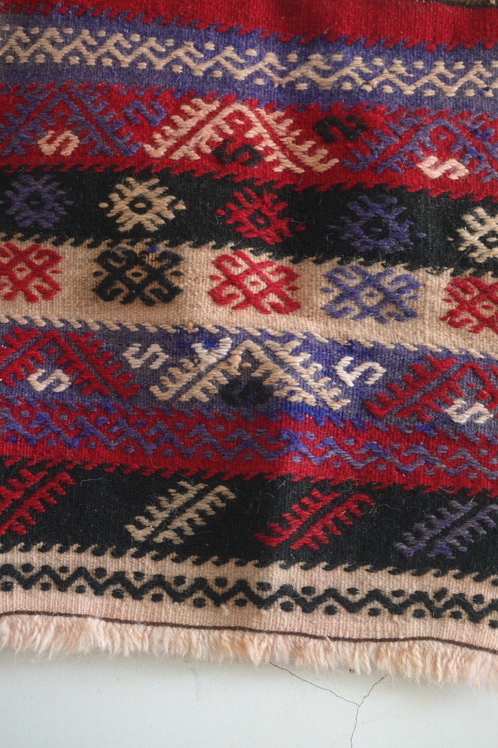 ヴィンテージキリム 5 x 6 Vintage Turkish Striped Kilim Rug 76864 – Esmaili Rugs