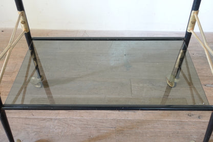 Vintage Glass Rolling Table 202504285