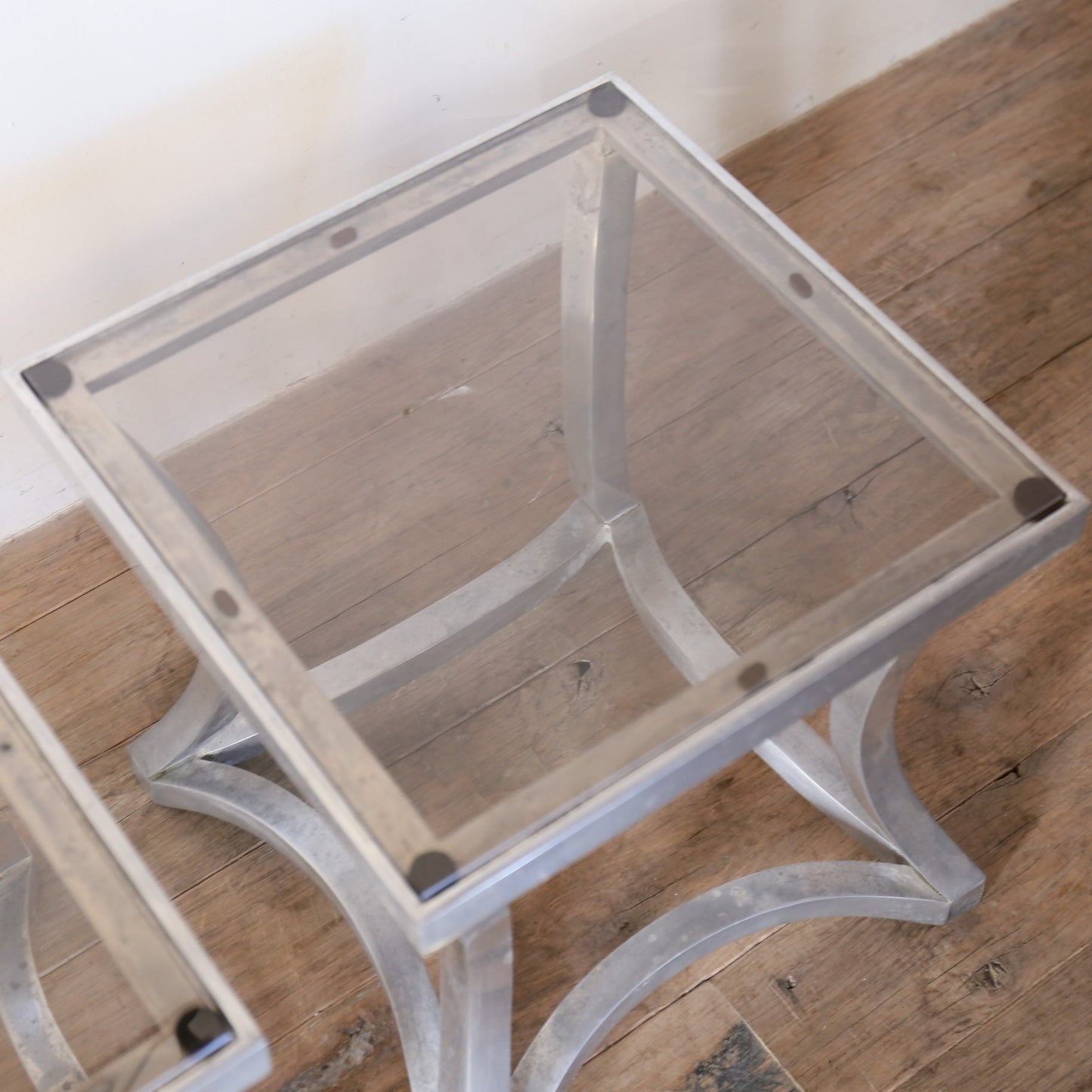 ヴィンテージガラスサイドテーブル 202603076