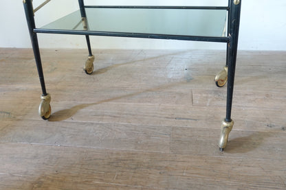 Vintage Glass Rolling Table 202504285