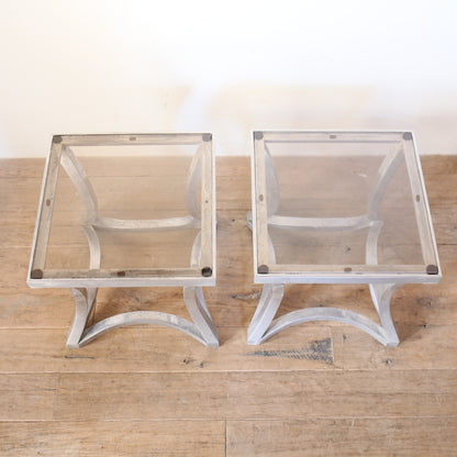 ヴィンテージガラスサイドテーブル 202603076