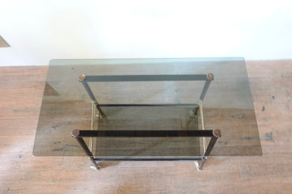 Vintage Glass Rolling Table 202504285
