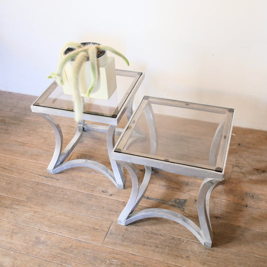 ヴィンテージガラスサイドテーブル 202603076