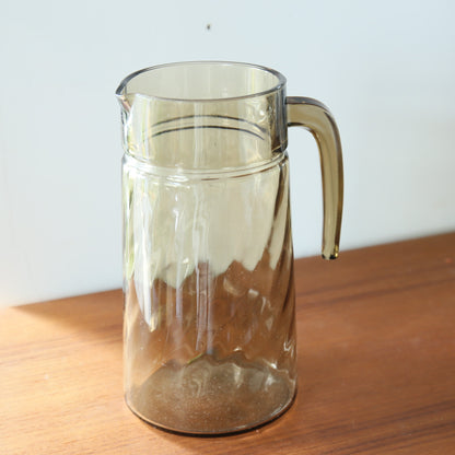 ヴィンテージスモーキーガラスピッチャー 202603133