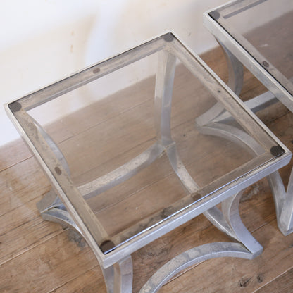 ヴィンテージガラスサイドテーブル 202603076