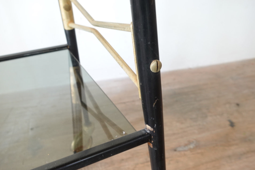 Vintage Glass Rolling Table 202504285